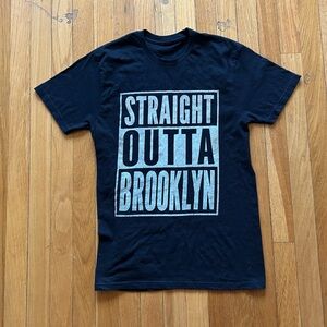 Straight Outta Brooklyn Black T-Shirt - Men's Small